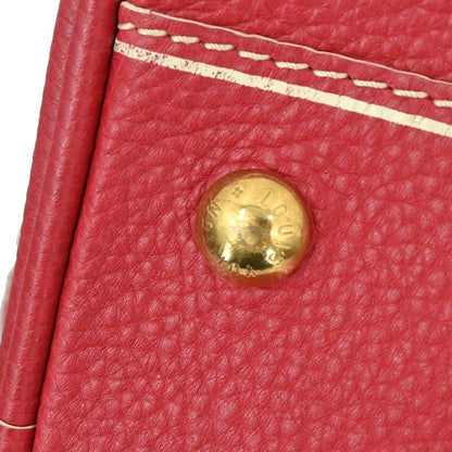 Louis Vuitton Carryall Leather, Red, Leather, Travel Bag