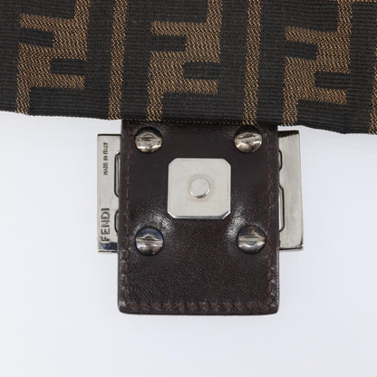 Fendi Logo Zucca Zucca, Brown, Canvas, Shoulder Bag