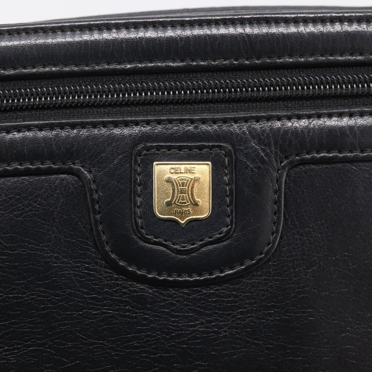 Celine Tote Leather, Black, Leather, Tote Bag