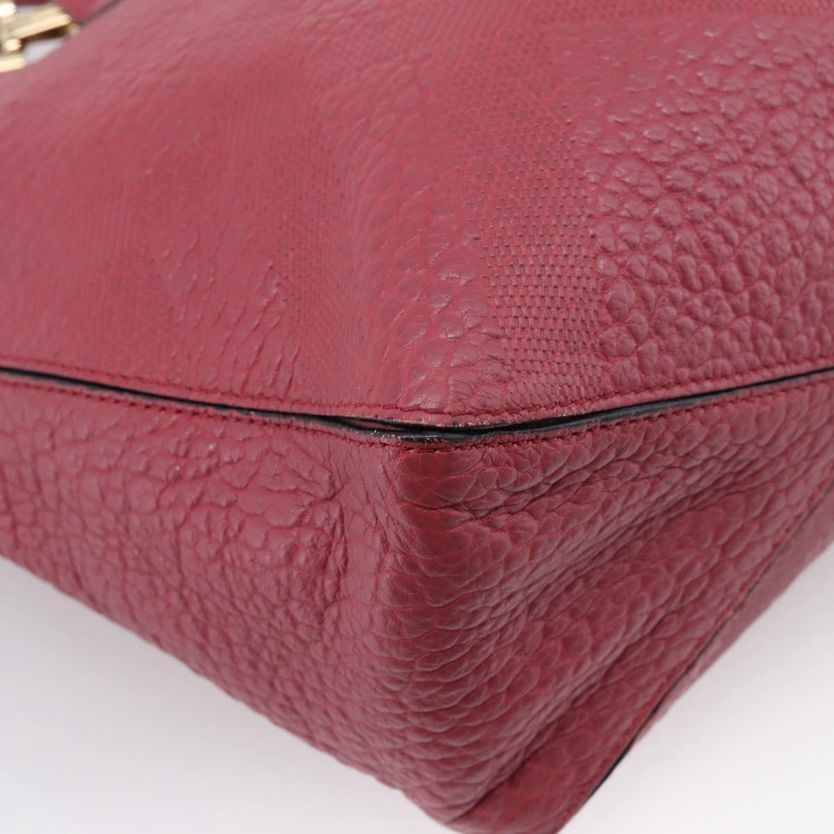 Burberry Clifton Convertible Heritage Grained Leather, Red, Leather, Tote Bag