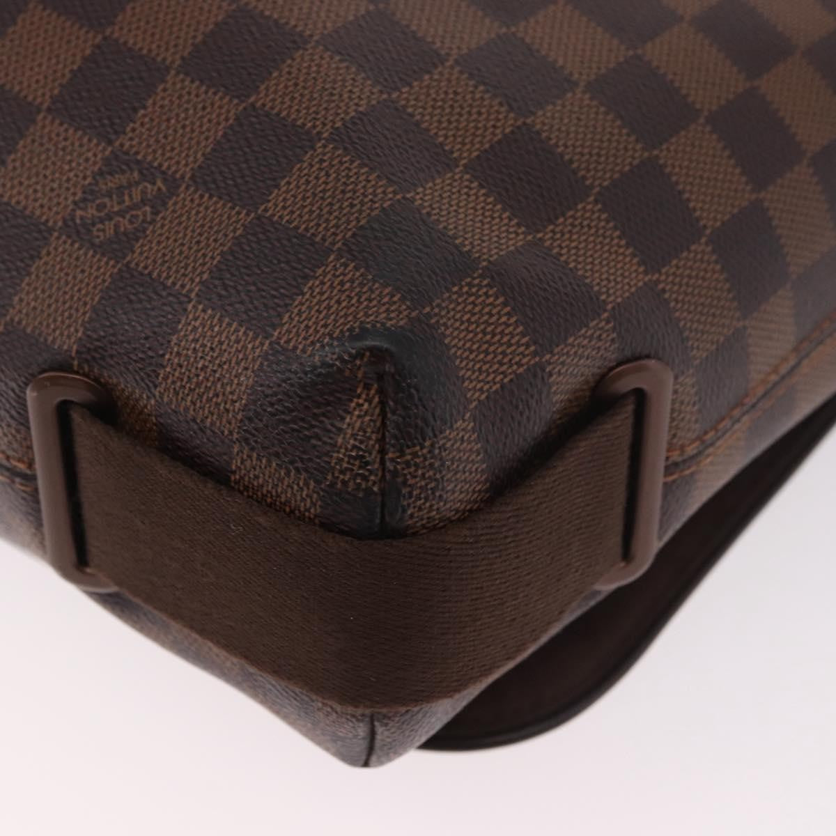 Louis Vuitton Brooklyn Damier Ebene, Brown, Canvas, Shoulder Bag