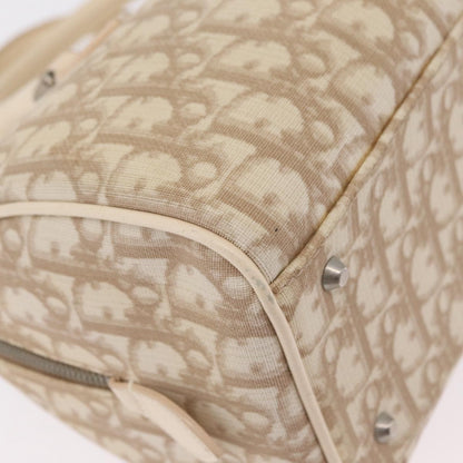 Christian Dior Vintage Boston Diorissimo Canvas, Beige, Canvas, Handbag