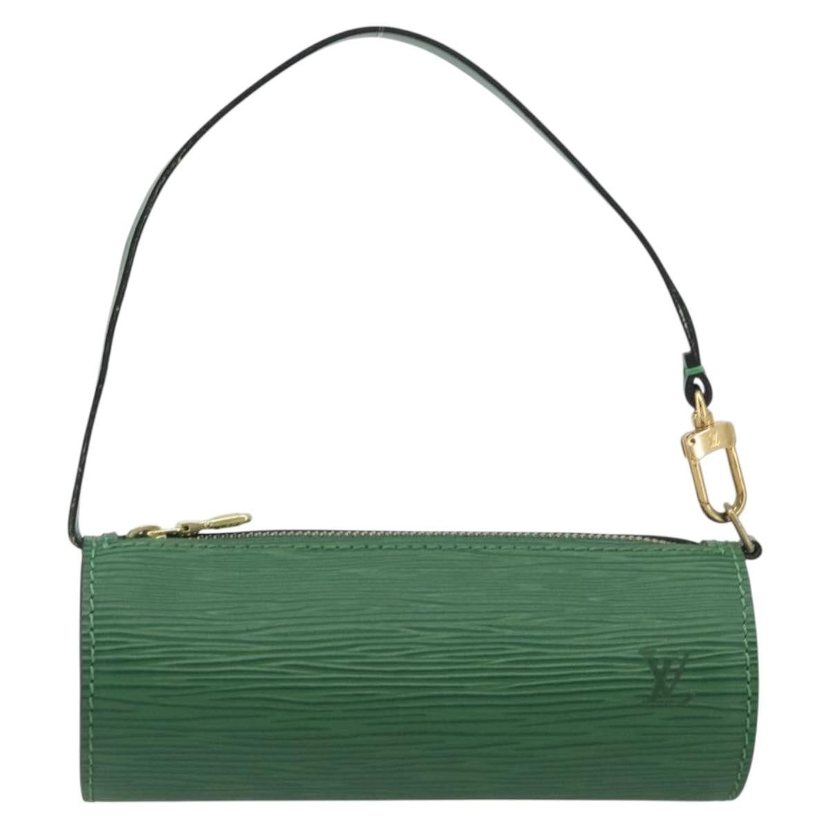 Louis Vuitton Soufflot Pochette Epi Leather, Green, Leather, Clutch