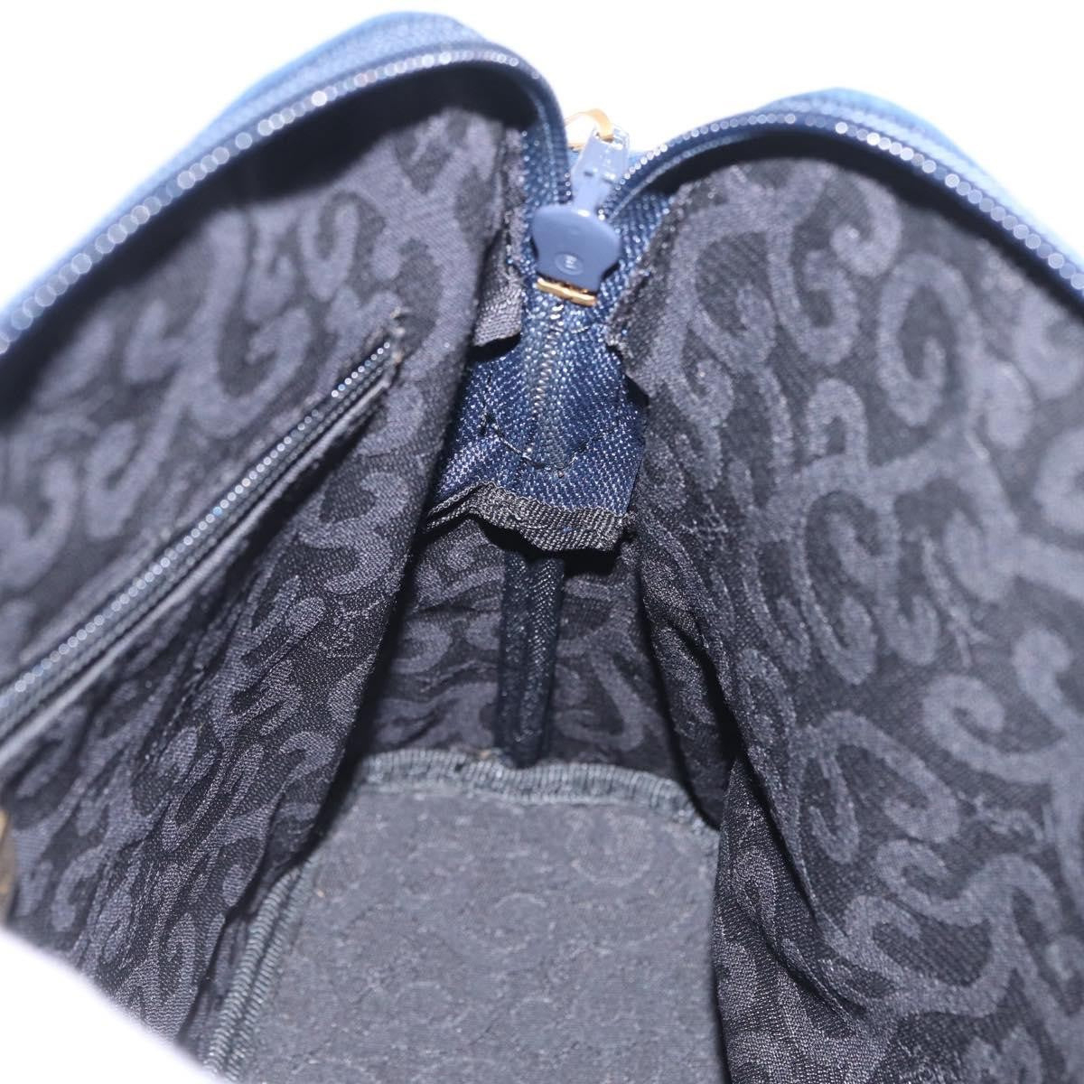 Saint Laurent Overseas Leather, Navy, Leather, Tote Bag