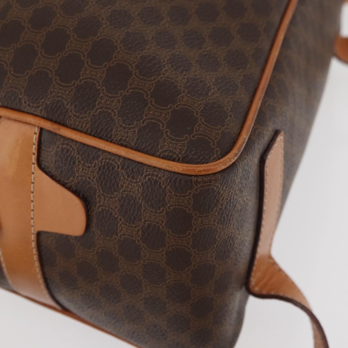 Celine Backpack Leather, Brown, Canvas, Backpack