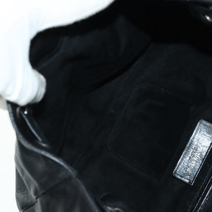 Saint Laurent Vintage Shoulder bag Leather, Black, Leather, Shoulder Bag