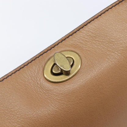 Miu Miu Beau Top Handle Leather, Brown, Leather, Handbag