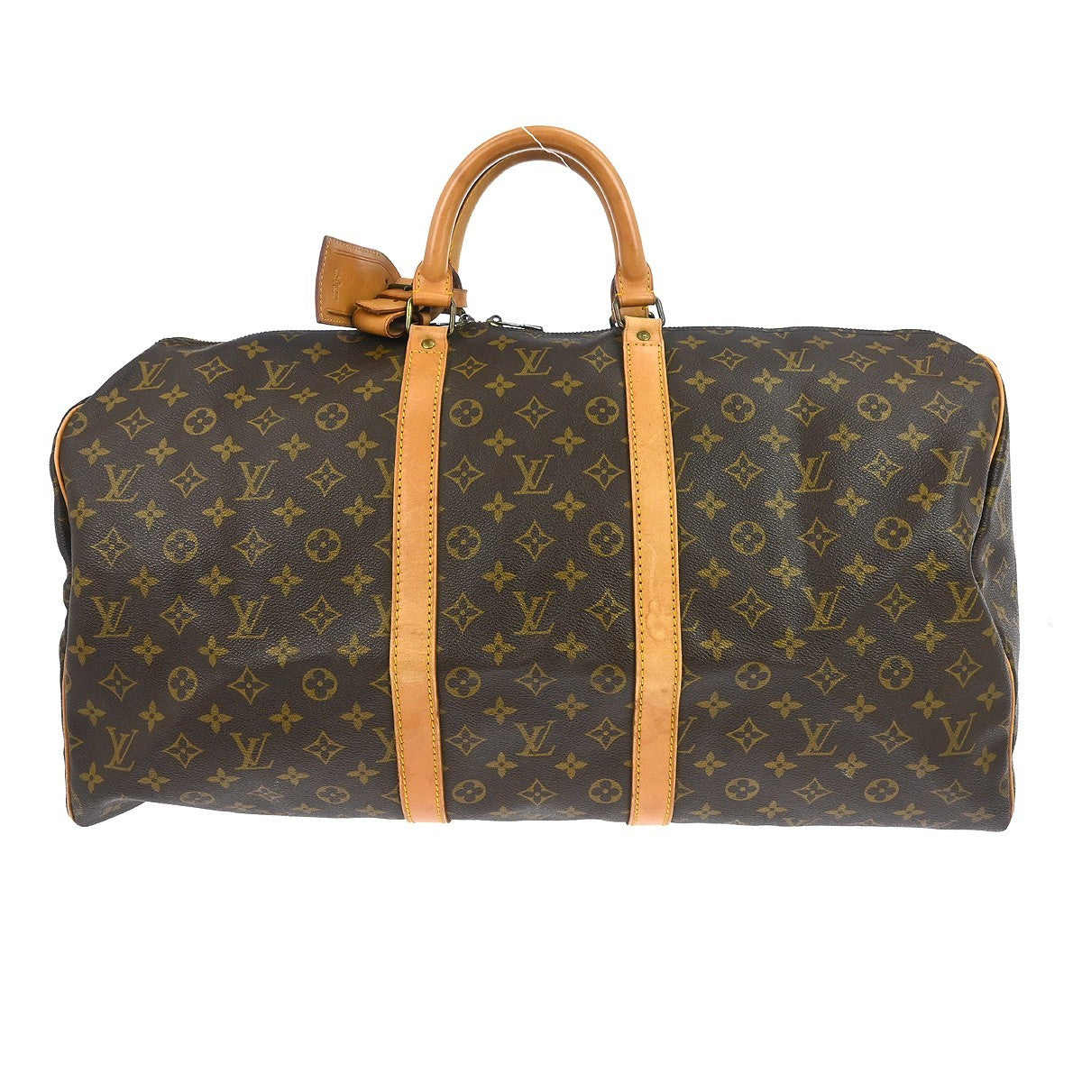 Louis Vuitton Keepall Monogram, Brown, Canvas, Travel Bag