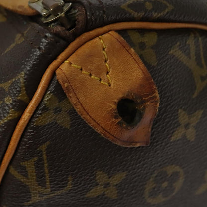 Louis Vuitton Speedy Handbag Monogram Canvas, BROWN, CANVAS, Handbag