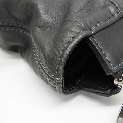 Louis Vuitton V Line Move Gaston Leather, Gray, Leather, Handbag
