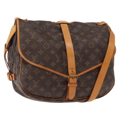 Louis Vuitton Saumur Monogram Canvas, Brown, Canvas, Shoulder Bag