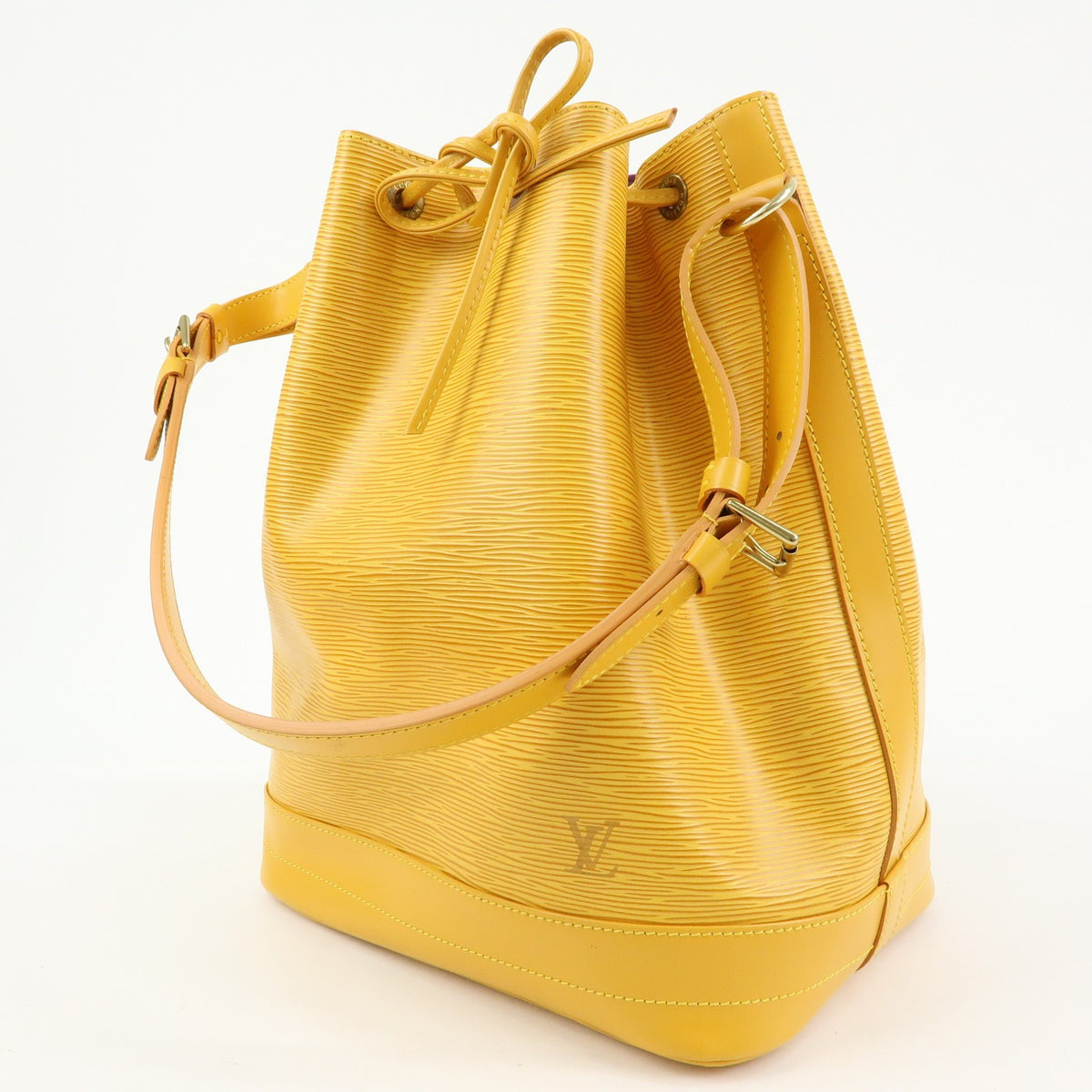 Louis Vuitton Noe Epi Leather, Yellow, Leather, Shoulder Bag