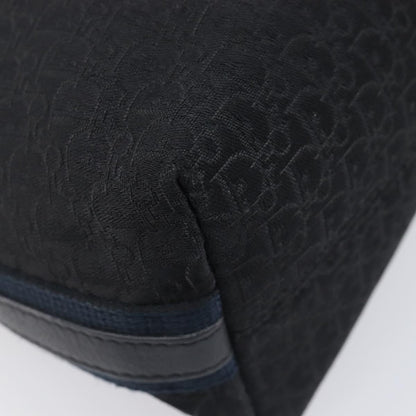 Christian Dior Vintage Street Chic Messenger Diorissimo Canvas and Leather, Black, Canvas, Handbag