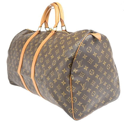 Louis Vuitton Keepall Monogram Canvas, Brown, Canvas, Travel Bag