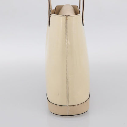 Salvatore Ferragamo Vintage Patent Leather, Beige, Patent Leather, Shoulder Bag