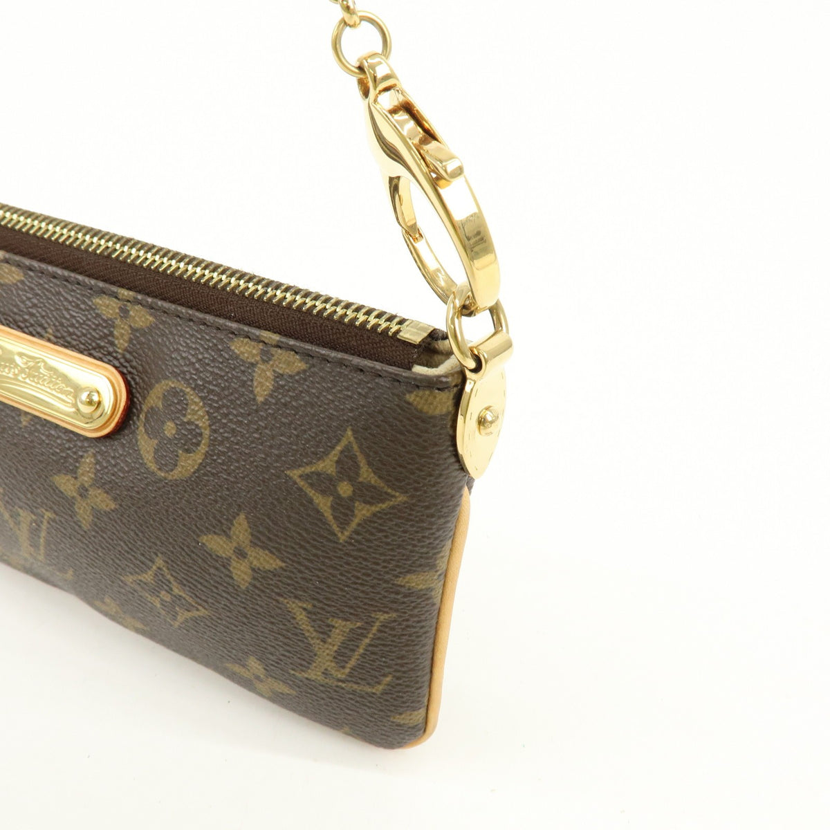 Louis Vuitton Milla Pochette Monogram Canvas, Brown, Canvas, Clutch