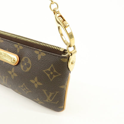 Louis Vuitton Milla Pochette Monogram Canvas, Brown, Canvas, Clutch