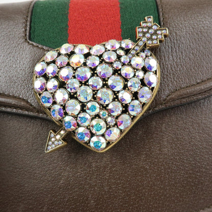Gucci Totem Leather, Brown, Leather, Shoulder Bag