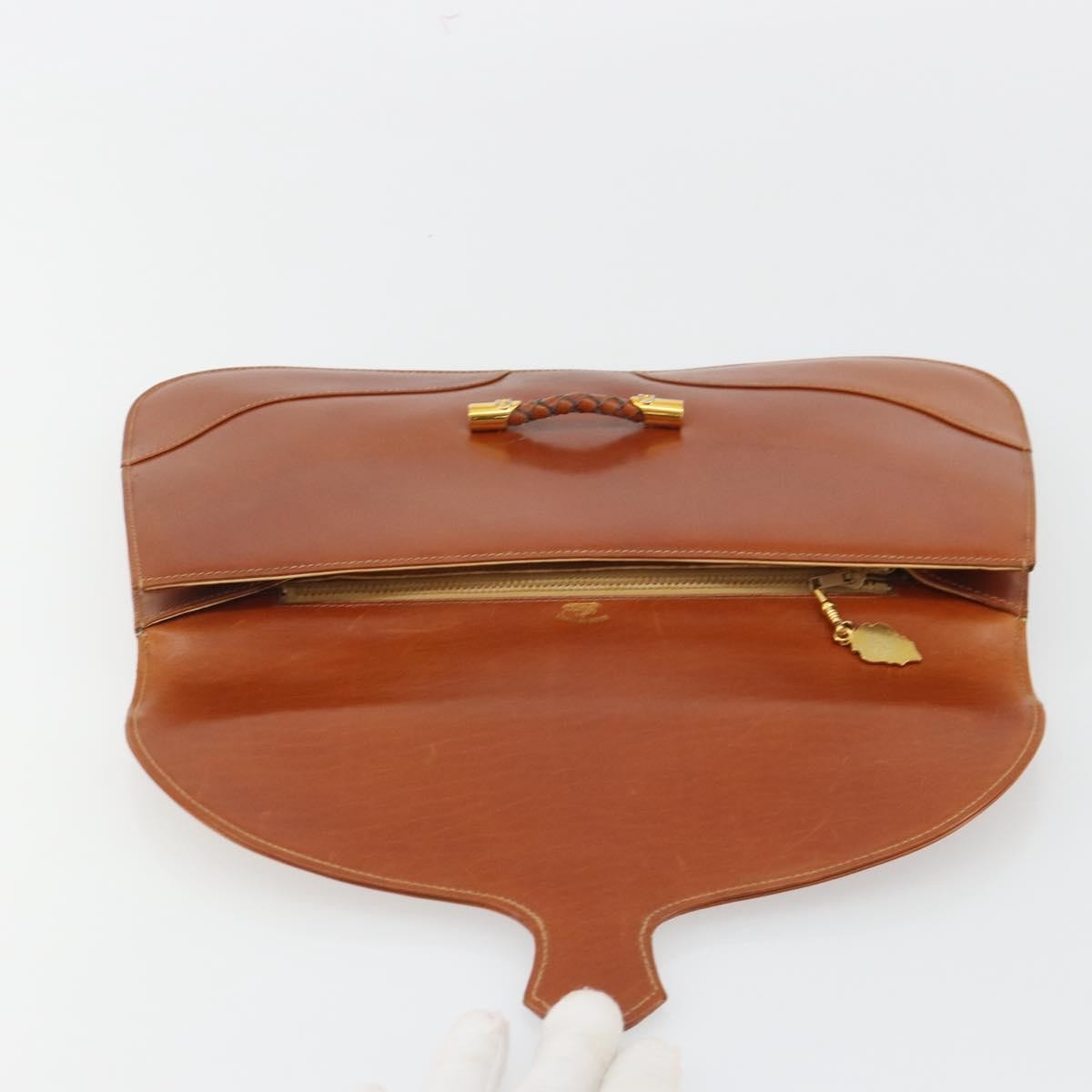 Gucci Vintage clutch Leather, Brown, Leather, Clutch