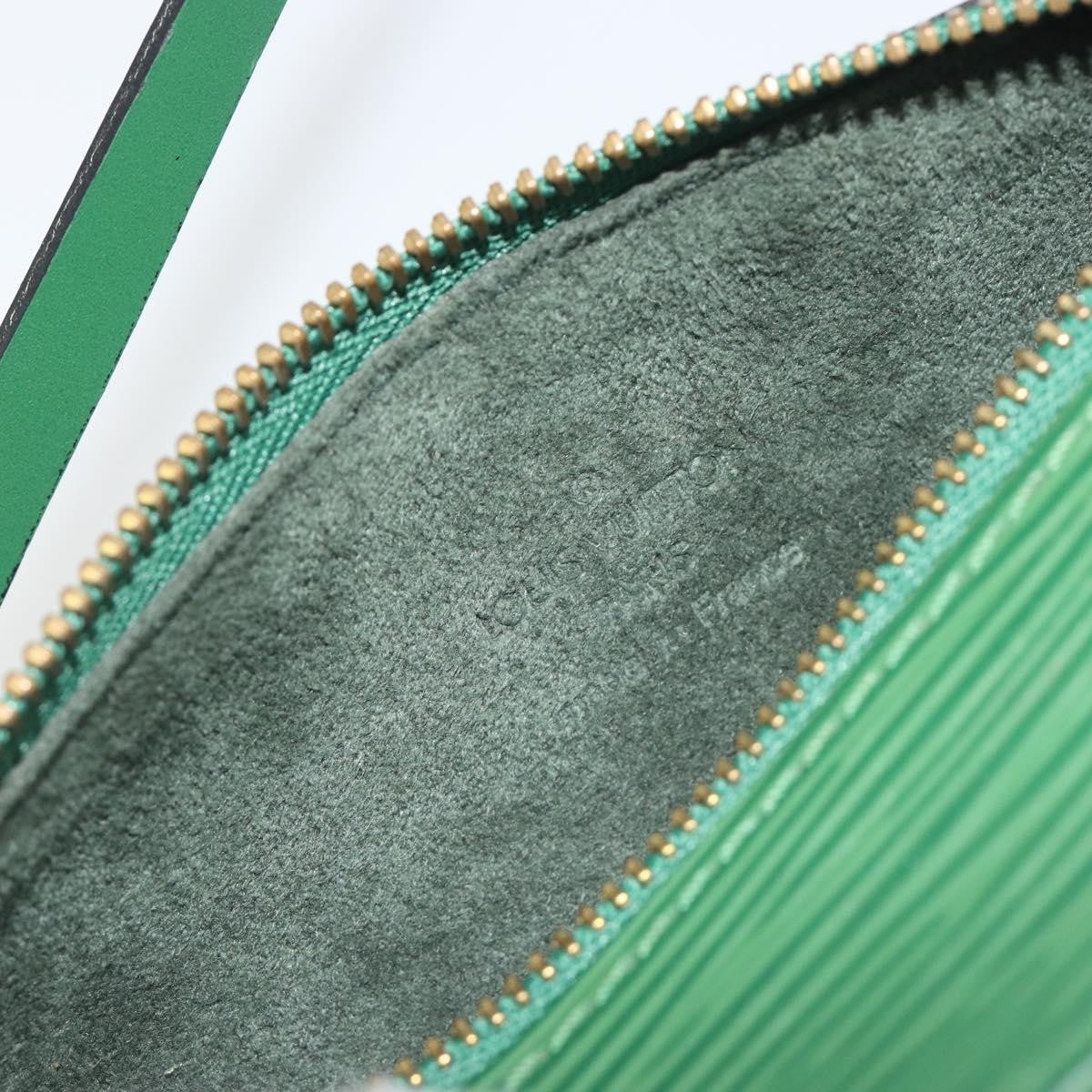 Louis Vuitton Soufflot Pochette Epi Leather, Green, Leather, Clutch