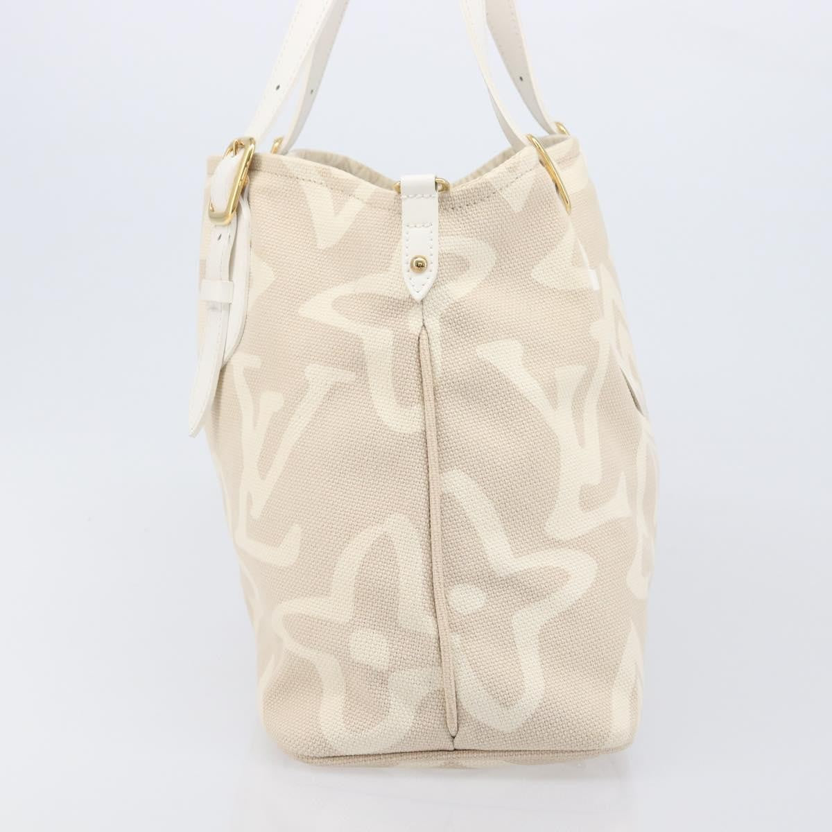 Louis Vuitton Tahitienne Cabas Canvas, Beige, Canvas, Tote Bag