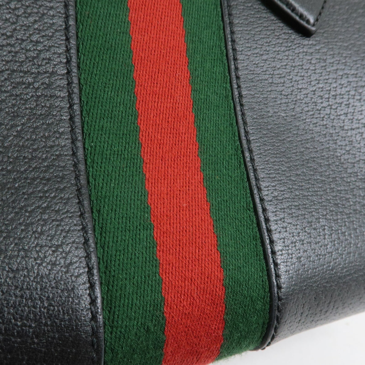 Gucci Ophidia Top Handle Leather, Black, Leather, Tote Bag