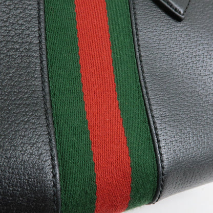 Gucci Ophidia Top Handle Leather, Black, Leather, Tote Bag