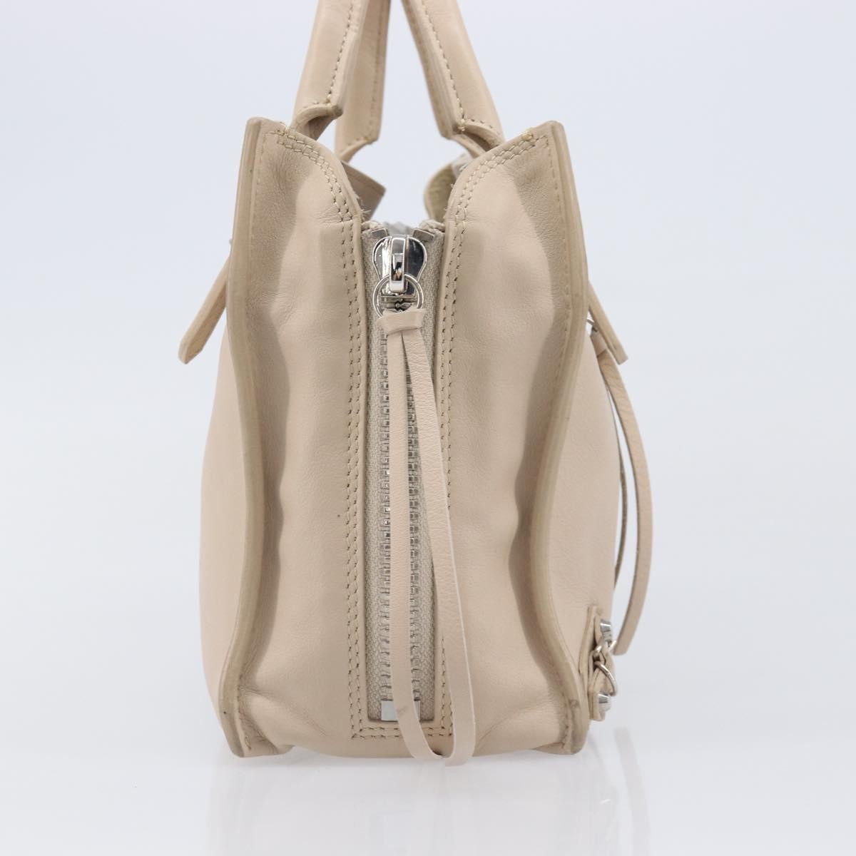 Balenciaga Papier A4 Zip Around Classic Studs Leather, Gray, Leather, Handbag