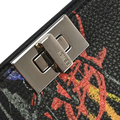 Fendi Peekaboo ISeeU Printed Leather, Multicolour, Leather, Handbag