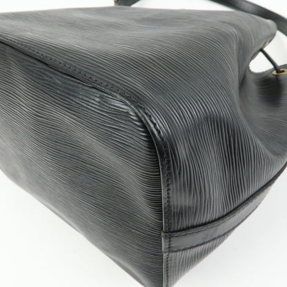 Louis Vuitton Petit Noe Epi Leather, Black, Leather, Handbag