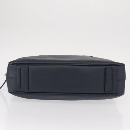 Prada Convertible Zip Around Saffiano Leather, Navy, Leather, Briefcase
