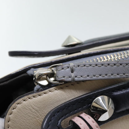 Fendi By The Way Satchel Leather, Beige, Leather, Handbag