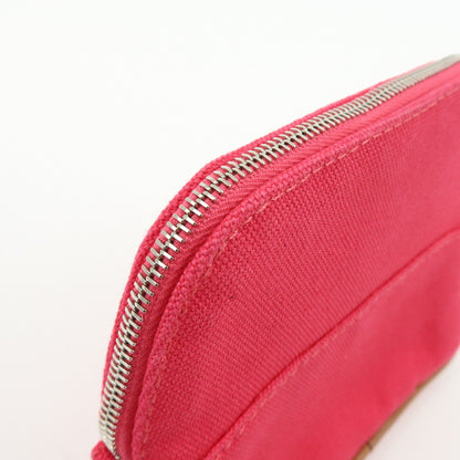 Hermes Bolide Travel Canvas, Pink, Cotton, Clutch
