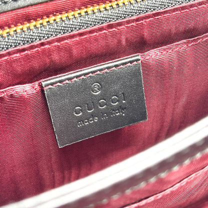 Gucci Zumi Leather, Black, Leather, Shoulder Bag