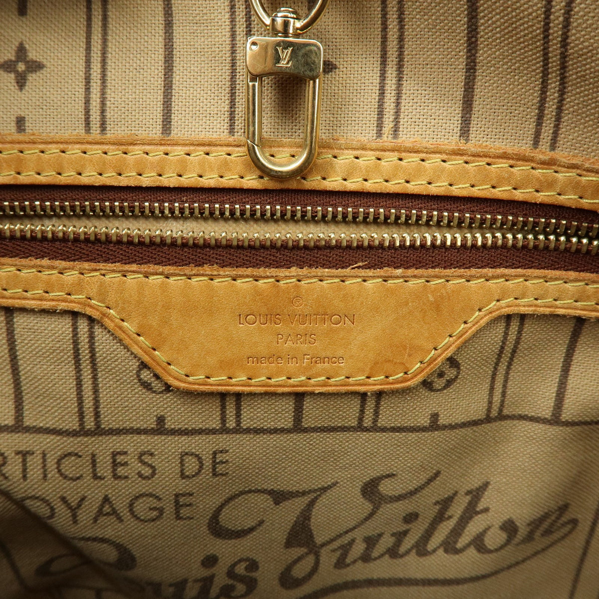 Louis Vuitton Neverfull Monogram Canvas, Brown, Canvas, Tote Bag