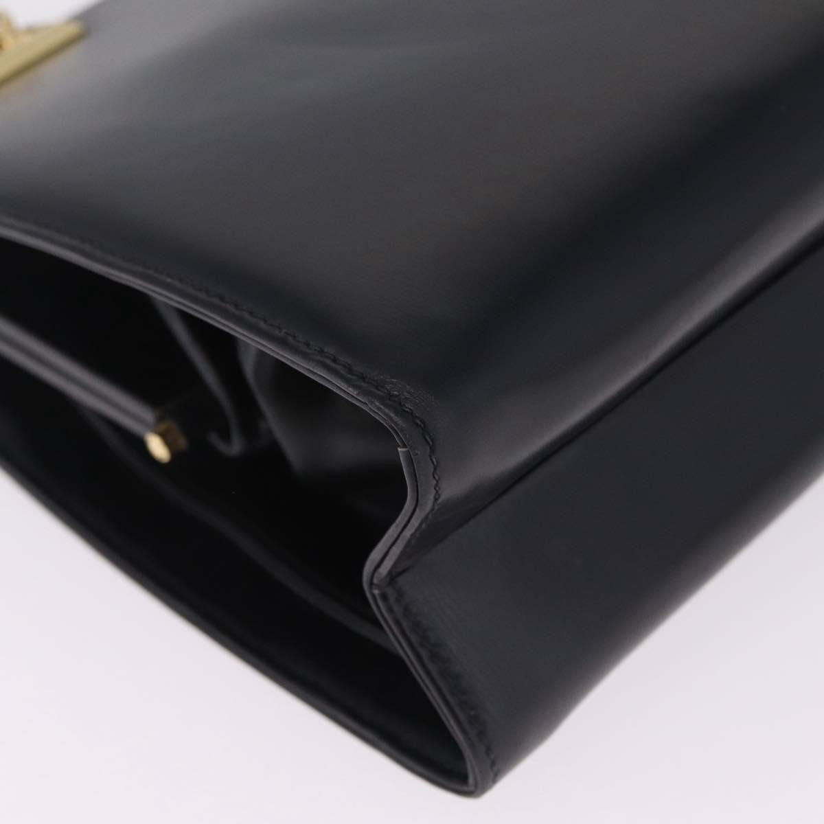 Gucci Vintage Leather, Black, Leather, Tote Bag