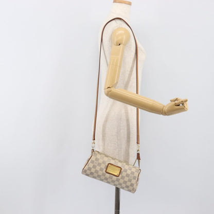 Louis Vuitton Eva Damier, White, Canvas, Handbag