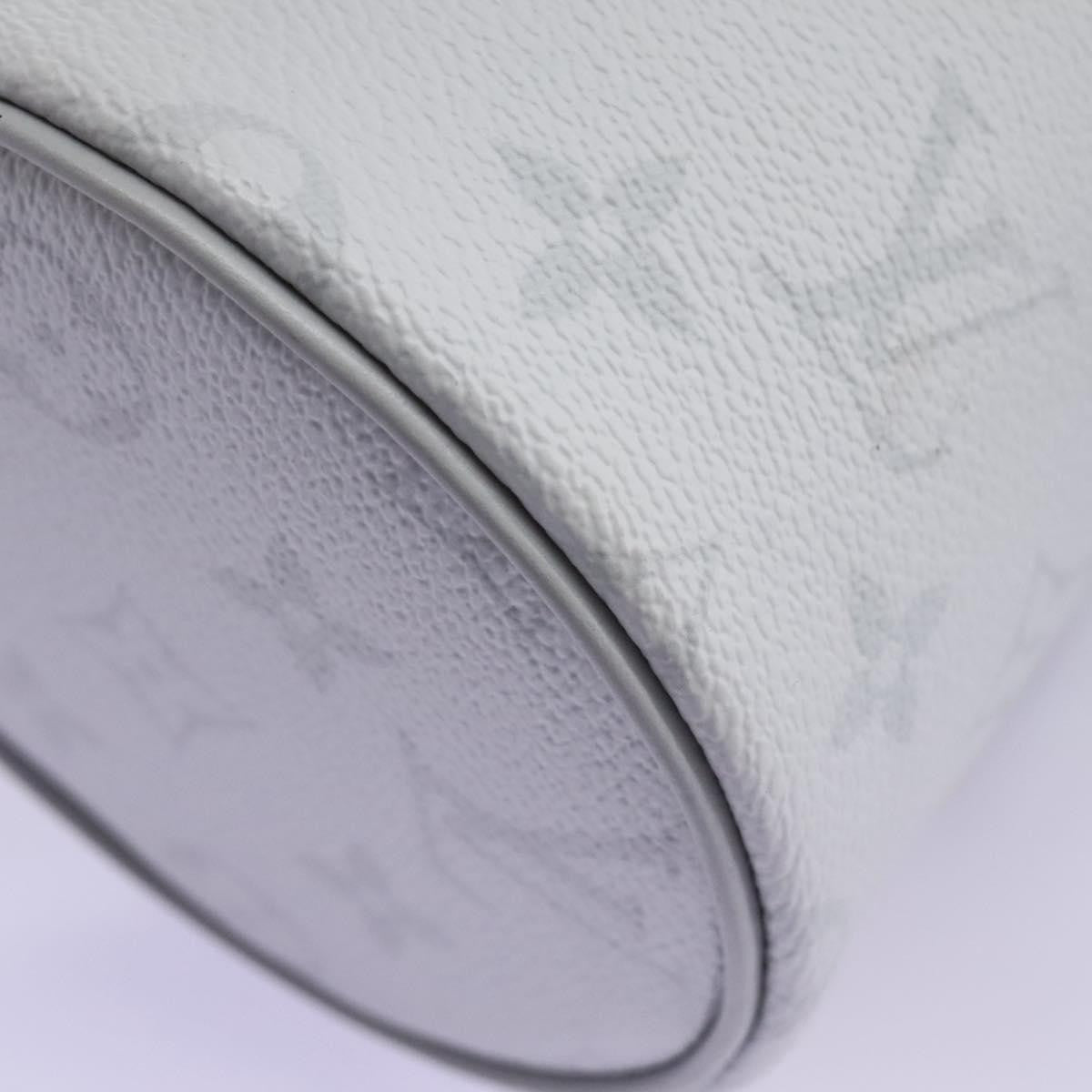 Louis Vuitton Chalk Nano Limited Edition Logo Story Monogram Canvas, Gray, Canvas, Clutch