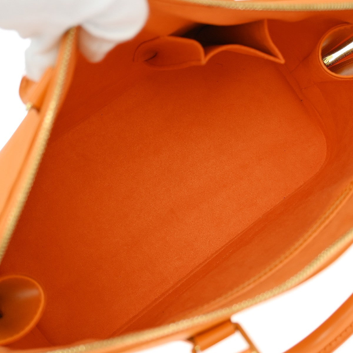 Louis Vuitton Alma Epi Leather, Orange, Leather, Handbag