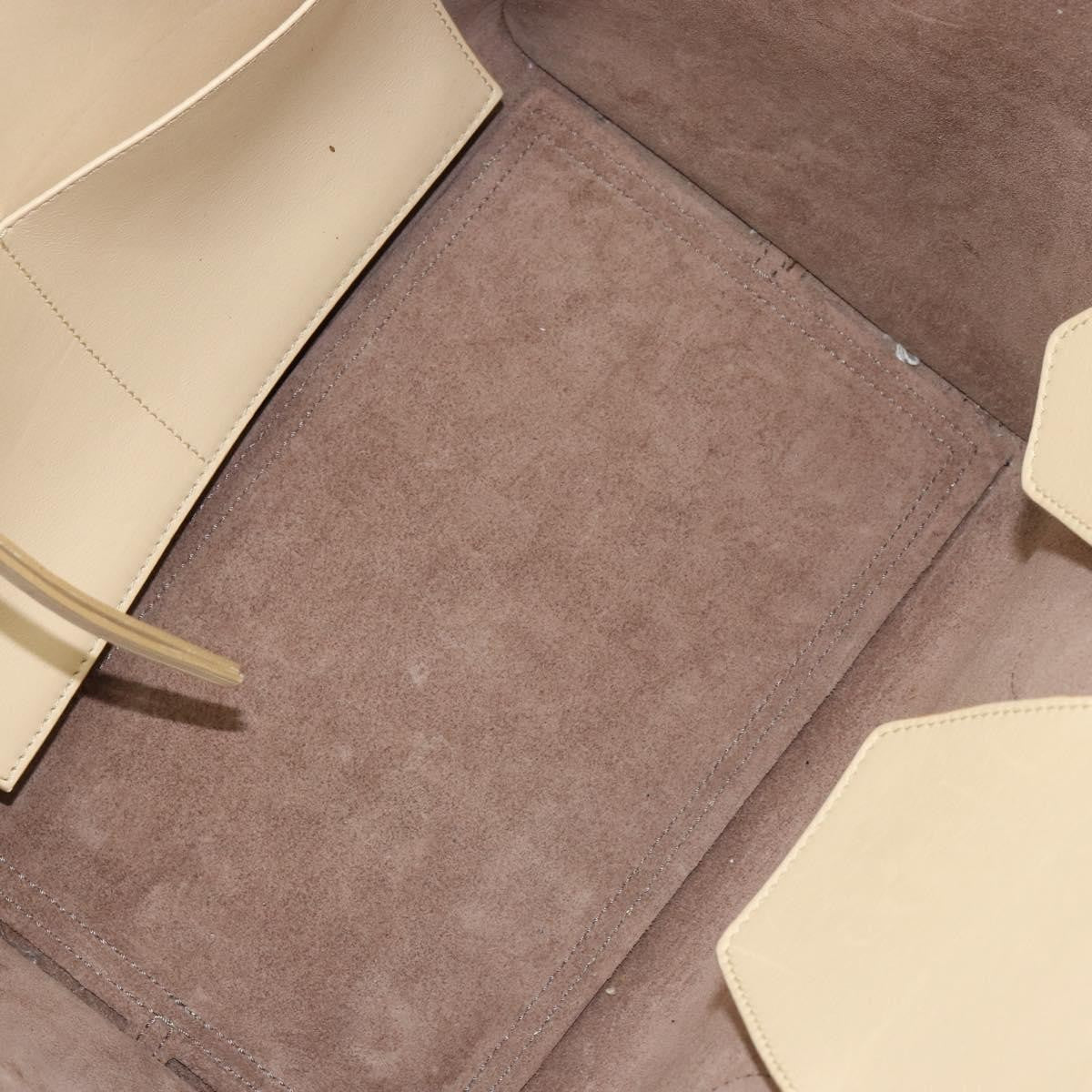 Celine Tie Tote Leather, Beige, Leather, Tote Bag