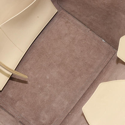 Celine Tie Tote Leather, Beige, Leather, Tote Bag