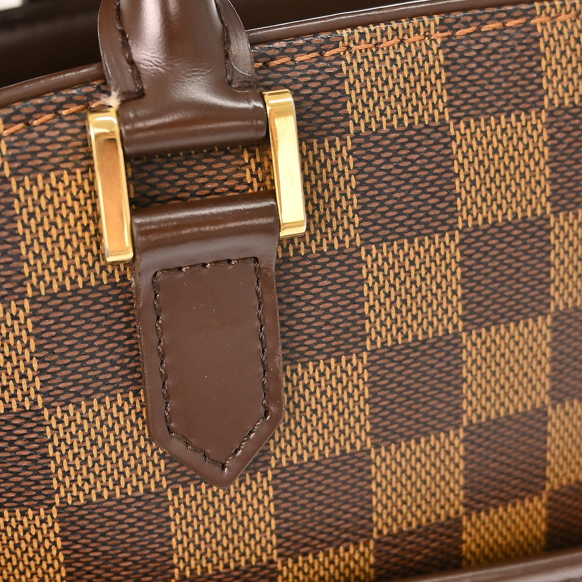 Louis Vuitton Sarria Damier Ebene, Brown, Canvas, Handbag