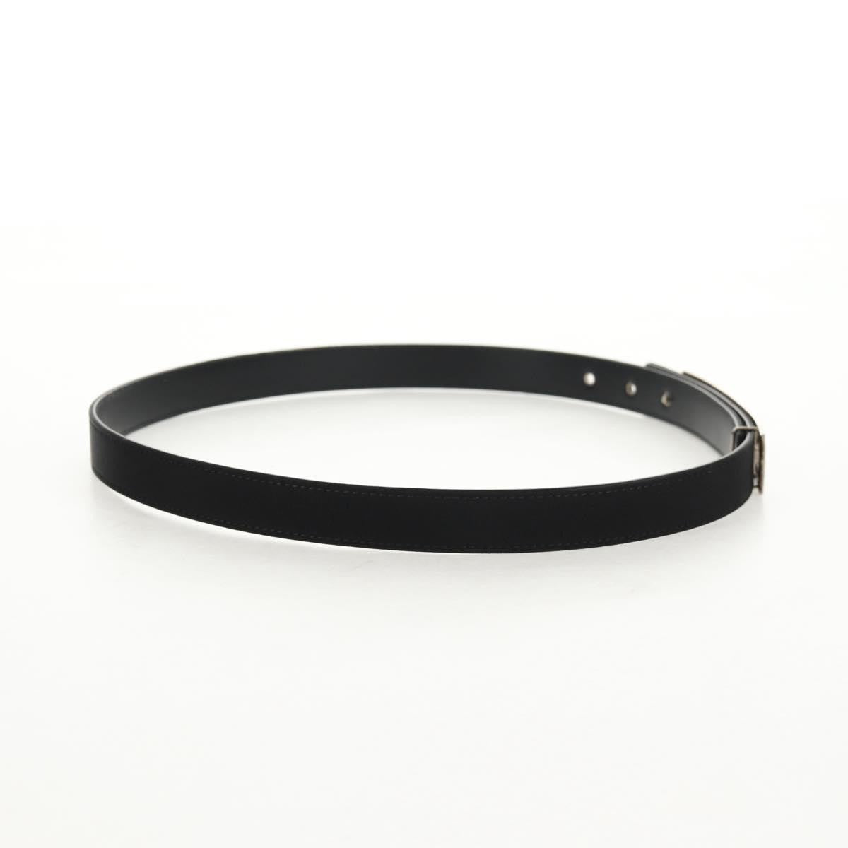 Chanel Logo Belt Leather with Metal and Crystals, Black, Leather, Belt
