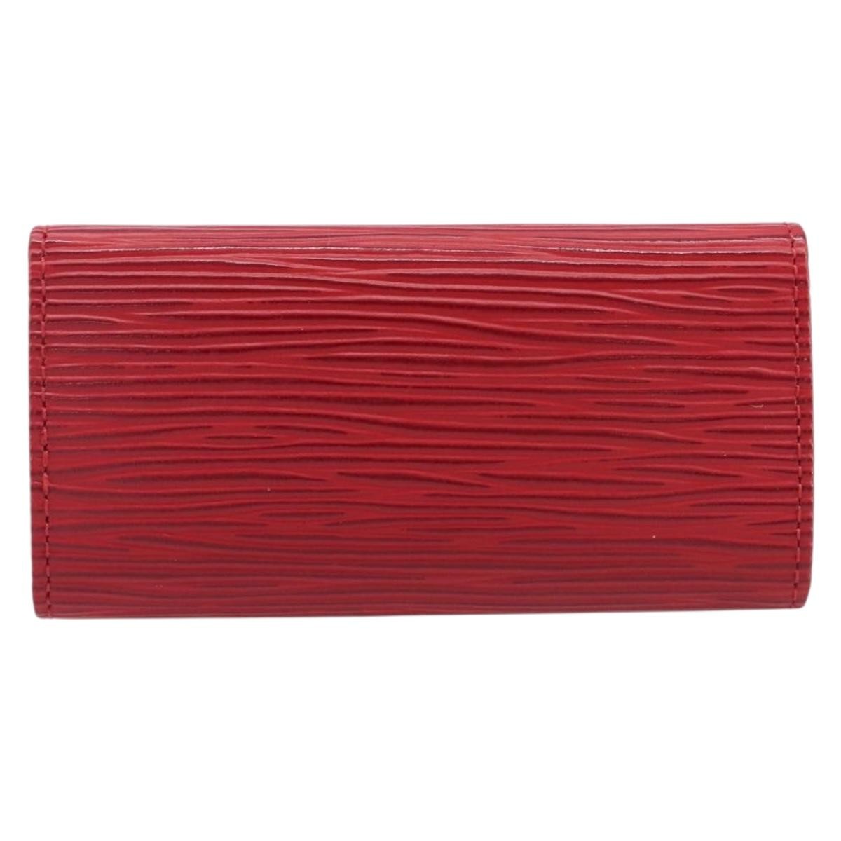 Louis Vuitton Multiclés 4 Cuir verni, Red, Leather, Wallet