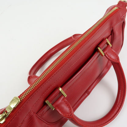 Louis Vuitton Dhanura Epi Leather, Red, Leather, Handbag