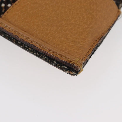 Prada Convertible Open Tweed, Brown, Canvas, Tote Bag