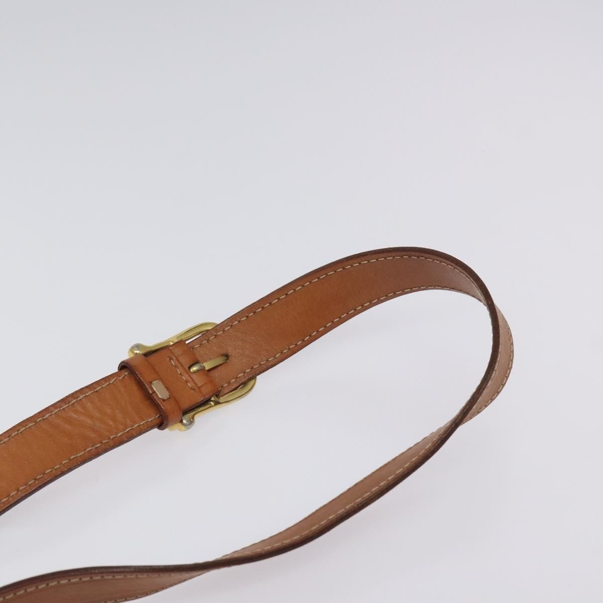 Celine Vintage Macadam Circle Logo Canvas and Leather, Brown, Canvas, Shoulder Bag