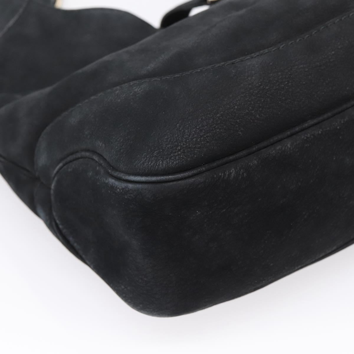 Gucci Jackie O Suede, Black, Leather, Handbag