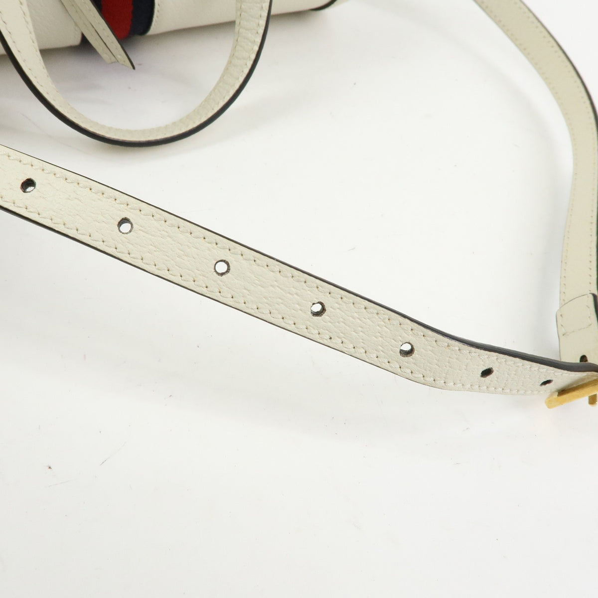 Gucci Ophidia Boston Leather, White, Leather, Handbag