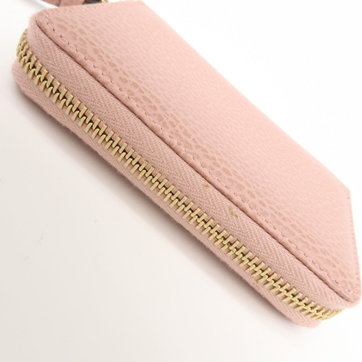 Gucci Swing Zip Around Leather, Pink, Leather, Wallet